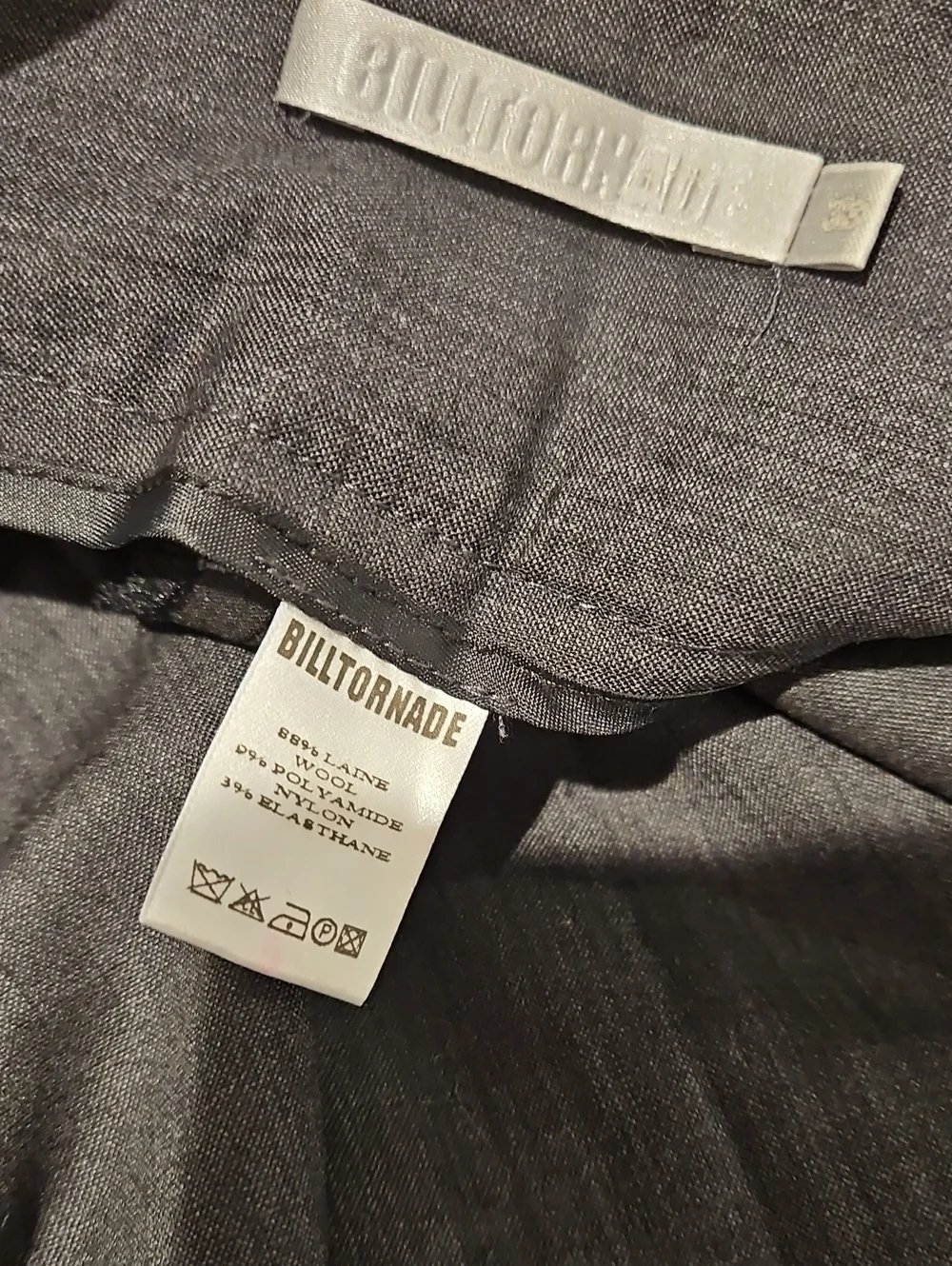 Wool Blend All Business Menswear Style Wide Leg Pant 0117 - Picture 6 of 12